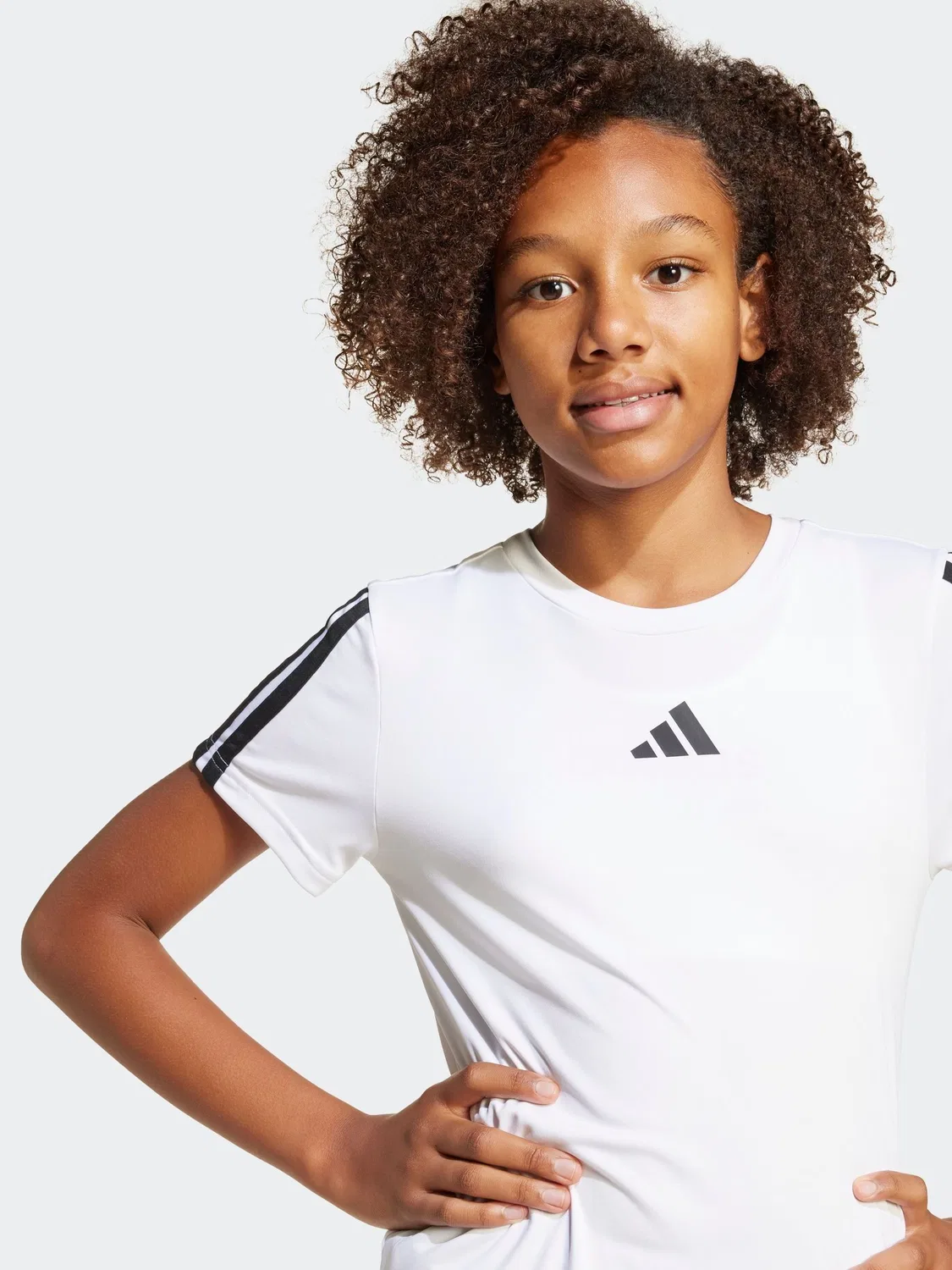 Футболка тренировочная Training Essentials 3-Stripes adidas, белый — фото 4