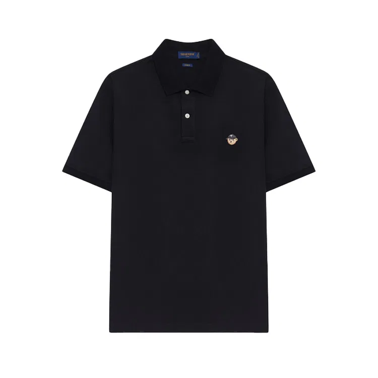 Детское поло с коротким рукавом Cooling Polo Shirt Teenie Weenie Men, Black