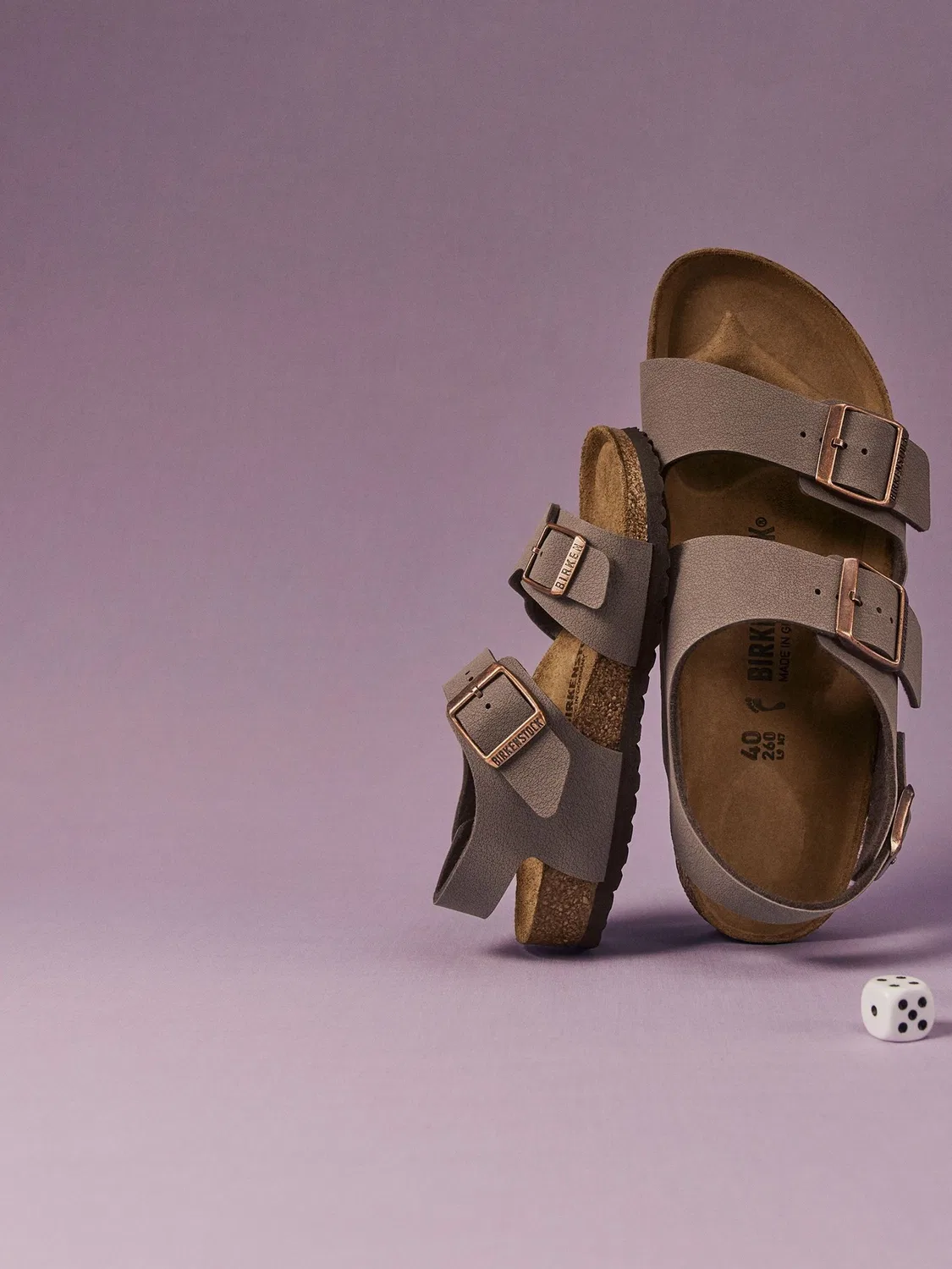 Сандалии New York Birkenstock, коричневый — фото 4
