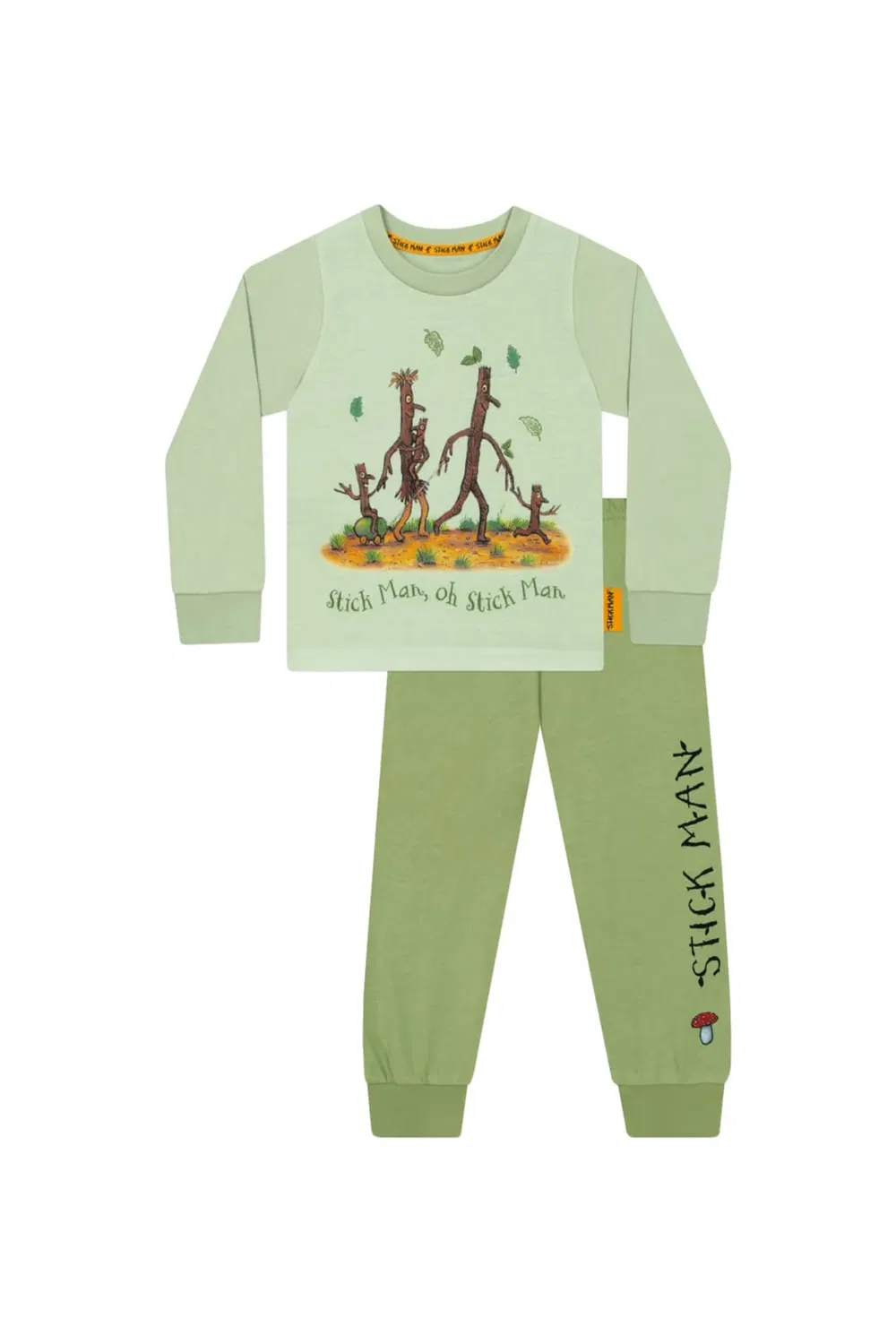 Пижама с длинным рукавом Stick Man, Green