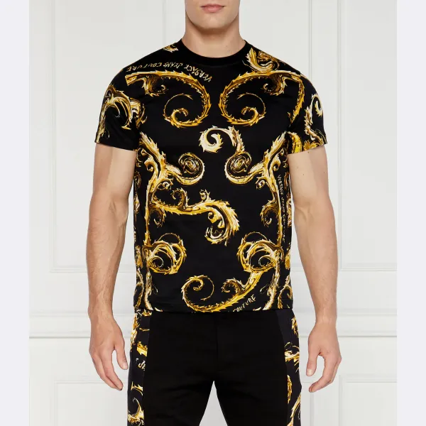 

Облегающая футболка Versace, черный