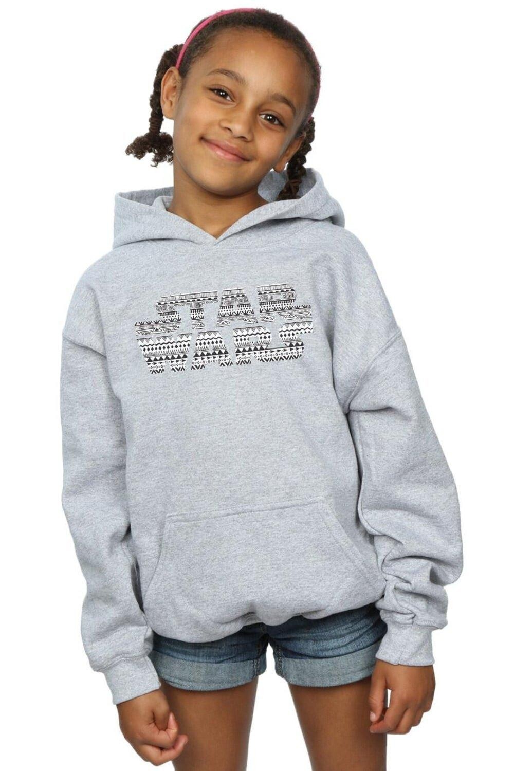 

Толстовка с монохромным логотипом Aztec Star Wars, серый