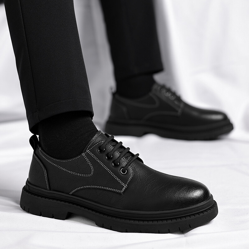 Туфли мужские Men"s Casual Men Low-Top Shanpijiang, черный — фото 4