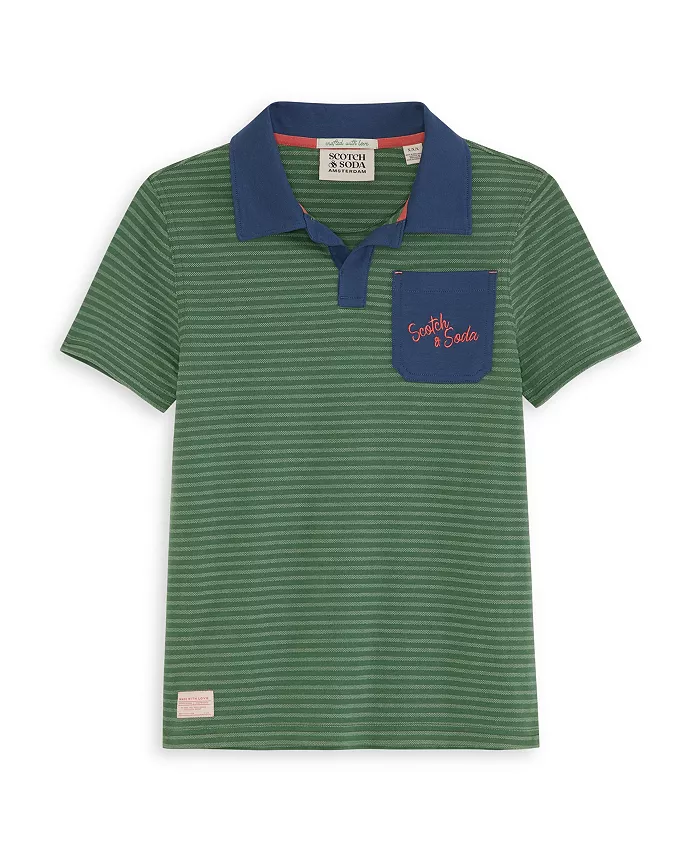 

Футболка-поло с воротником Johnny для мальчиков старшего возраста SCOTCH & SODA