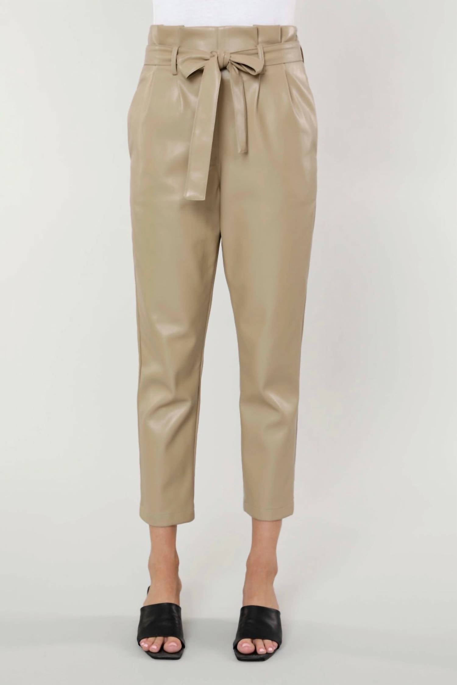 

Брюки Uptown Paper Bag в цвете Taupe DOLCE CABO, серо-коричневый