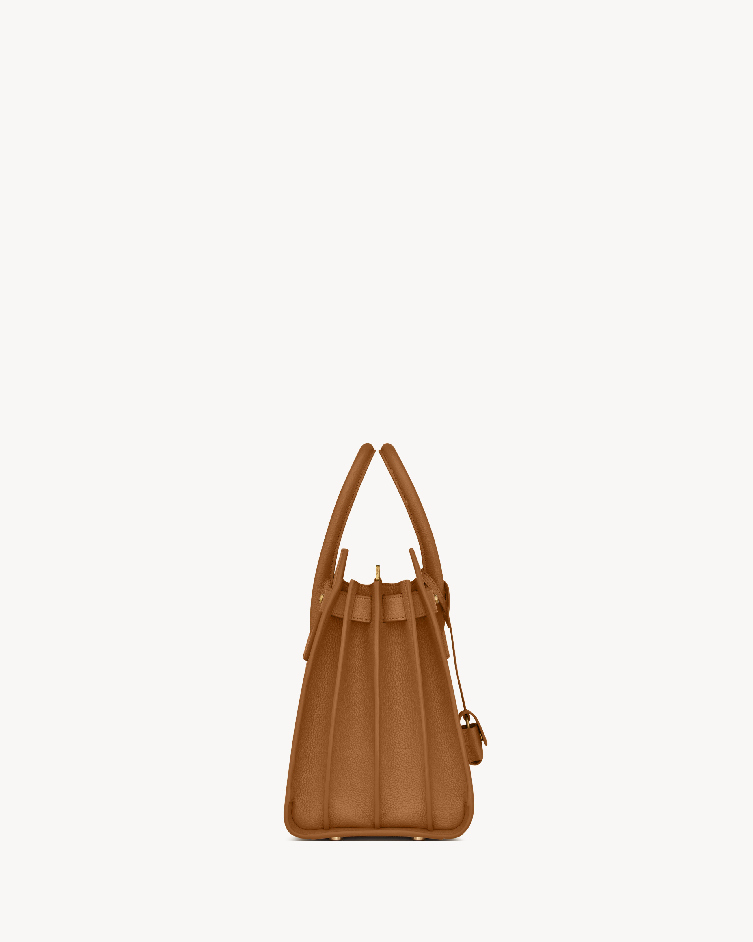 Сумка Sac de Jour из мягкой зернистой кожи - малая Saint Laurent, коричневый — фото 4