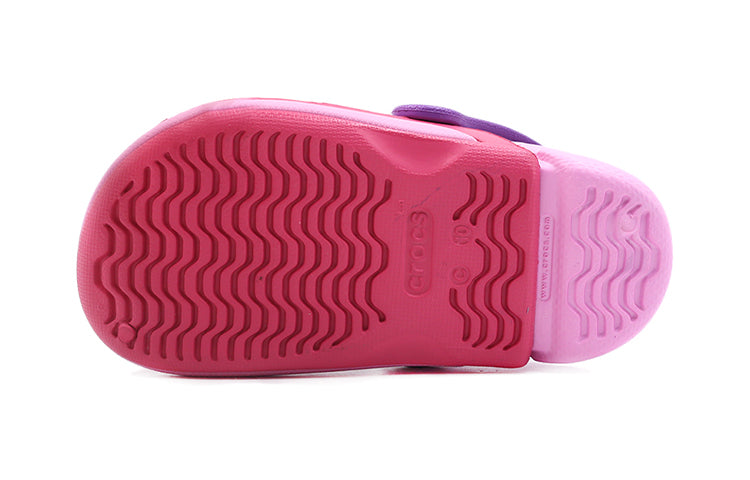 Сандалии Kids Crocs Classic clog Sports sandals 'Red Pink Purple' — фото 4