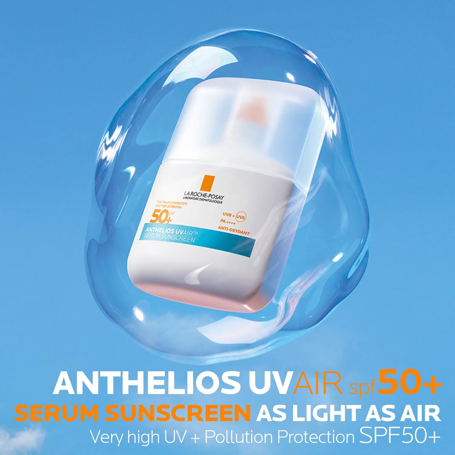 Солнцезащитная сыворотка Anthelios uvair SPF 50+ с гиалуроновой кислотой, ниацинамидом и витамином Е, 50 мл La Roche-Posay — фото 2