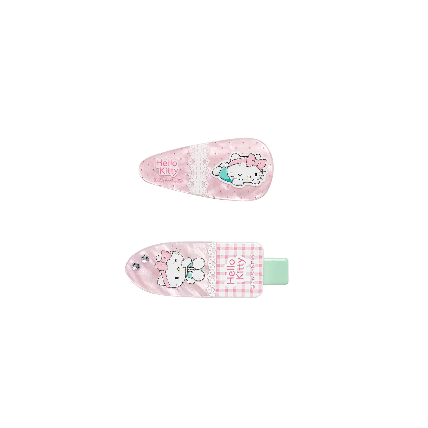 Заколки для волос Hello Kitty Sanrio акриловые