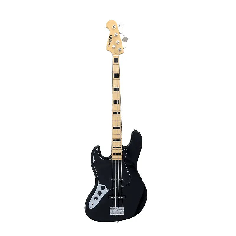 

Басс гитара CNZ Audio JB-Vintage 1975 Left Handed Electric Bass Guitar - Maple Fingerboard & Neck, Black