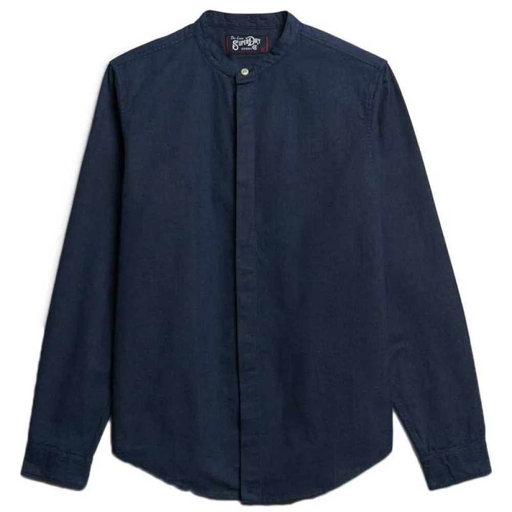 

Рубашка Superdry Merchant Indigo Grandad, синий