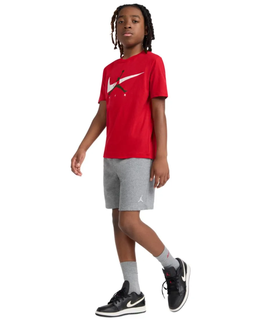 Детская футболка с круглым вырезом и логотипом Jumpman Swoosh (8-20 лет) Jordan, gym красный — фото 3