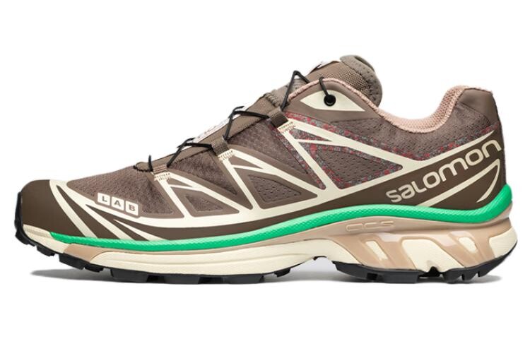 

Кроссовки Salomon XT-6 Running Unisex, зеленый/коричневый