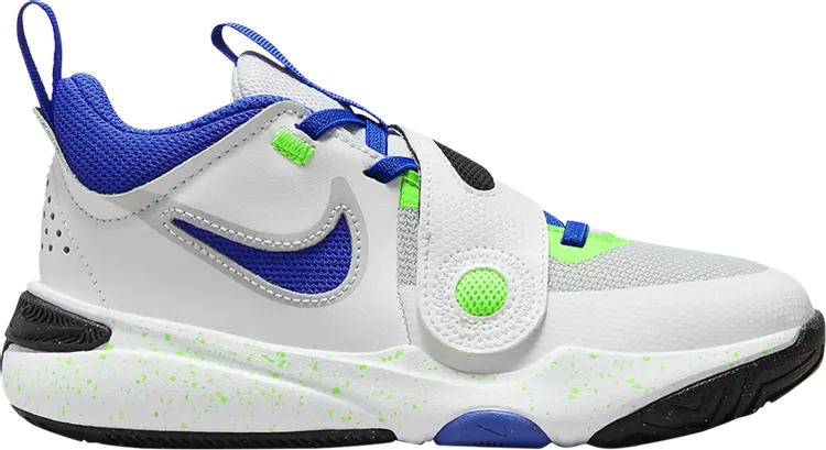 

Кроссовки Team Hustle D11 PS 'Green Strike Racer Blue', белый