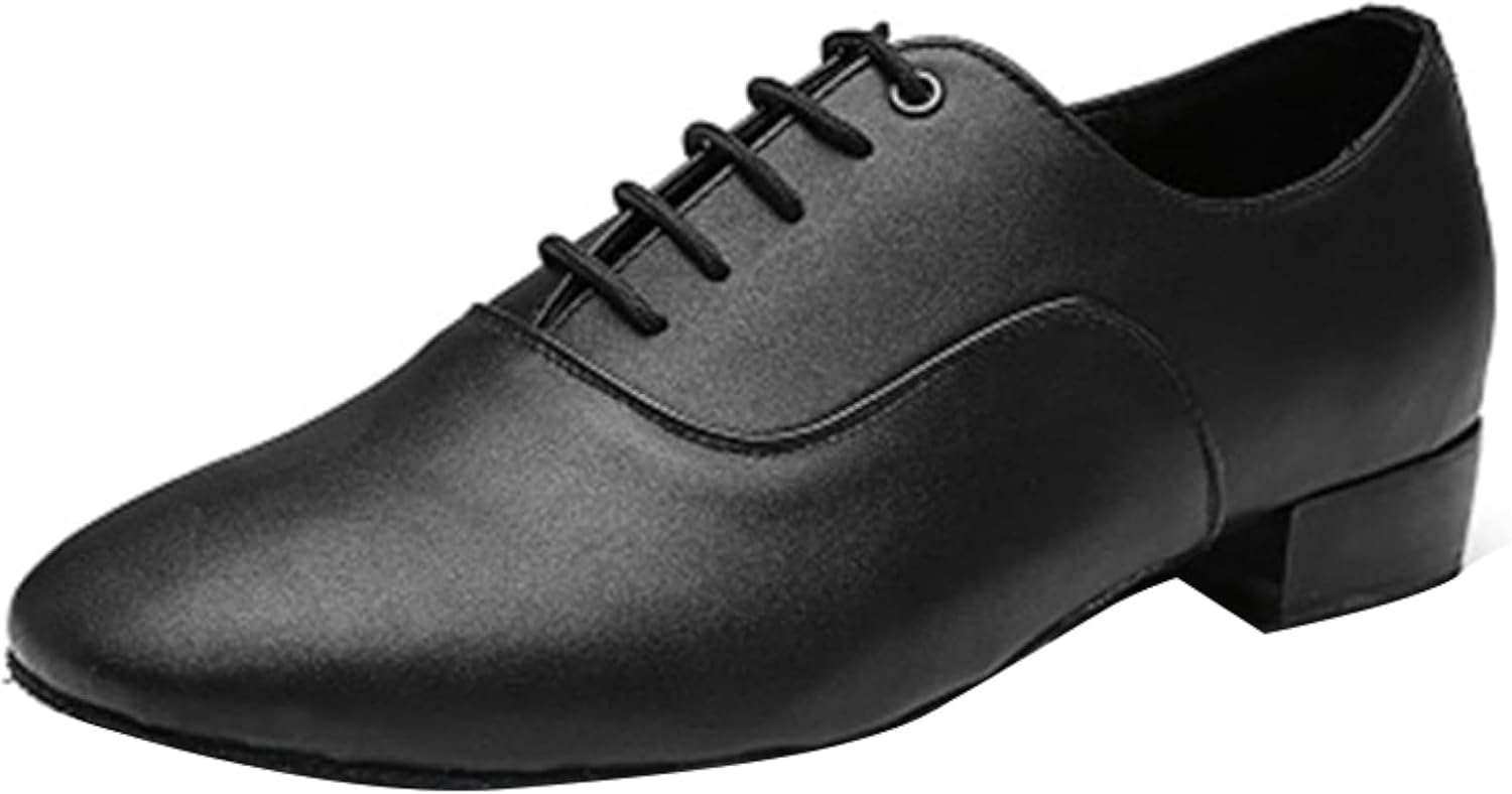 

Мужские удобные классические туфли, лакированные туфли на шнуровке для вечеринок, туфли-оксфорды для танцев, мужской стиль Oxcowniu, черный