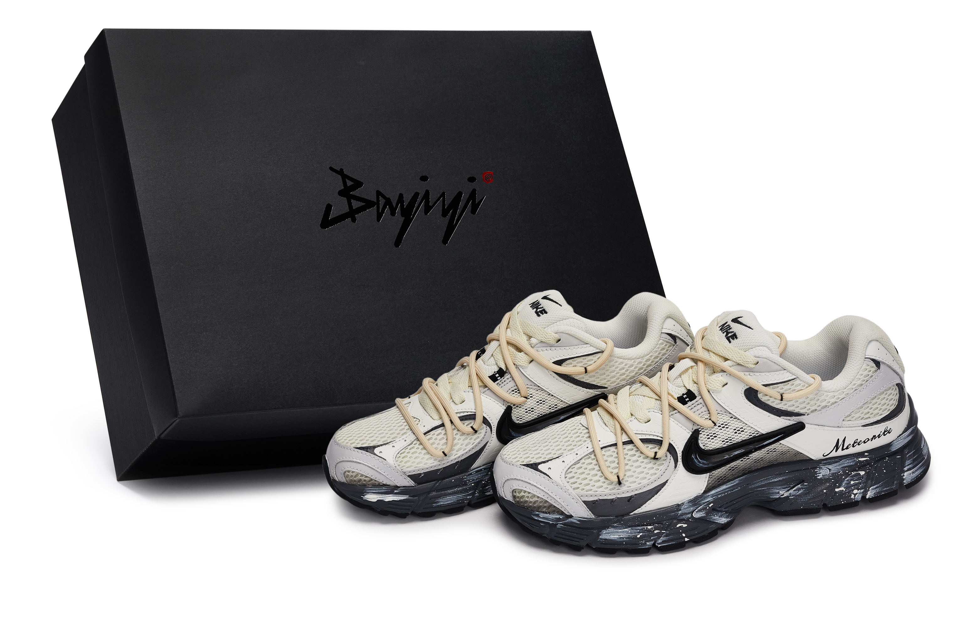 

Nike Кроссовки для бега V5 RNR с низким верхом, устойчивые к истиранию, мужские, бежевые, черные, серые