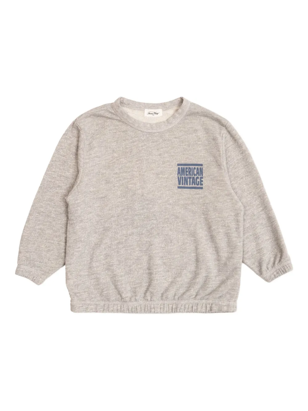 

Свитшот с кулиской по низу American Vintage Kids, серый