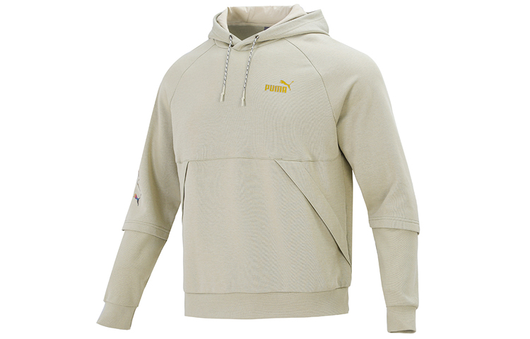 

PUMA Толстовка унисекс серо-зеленая