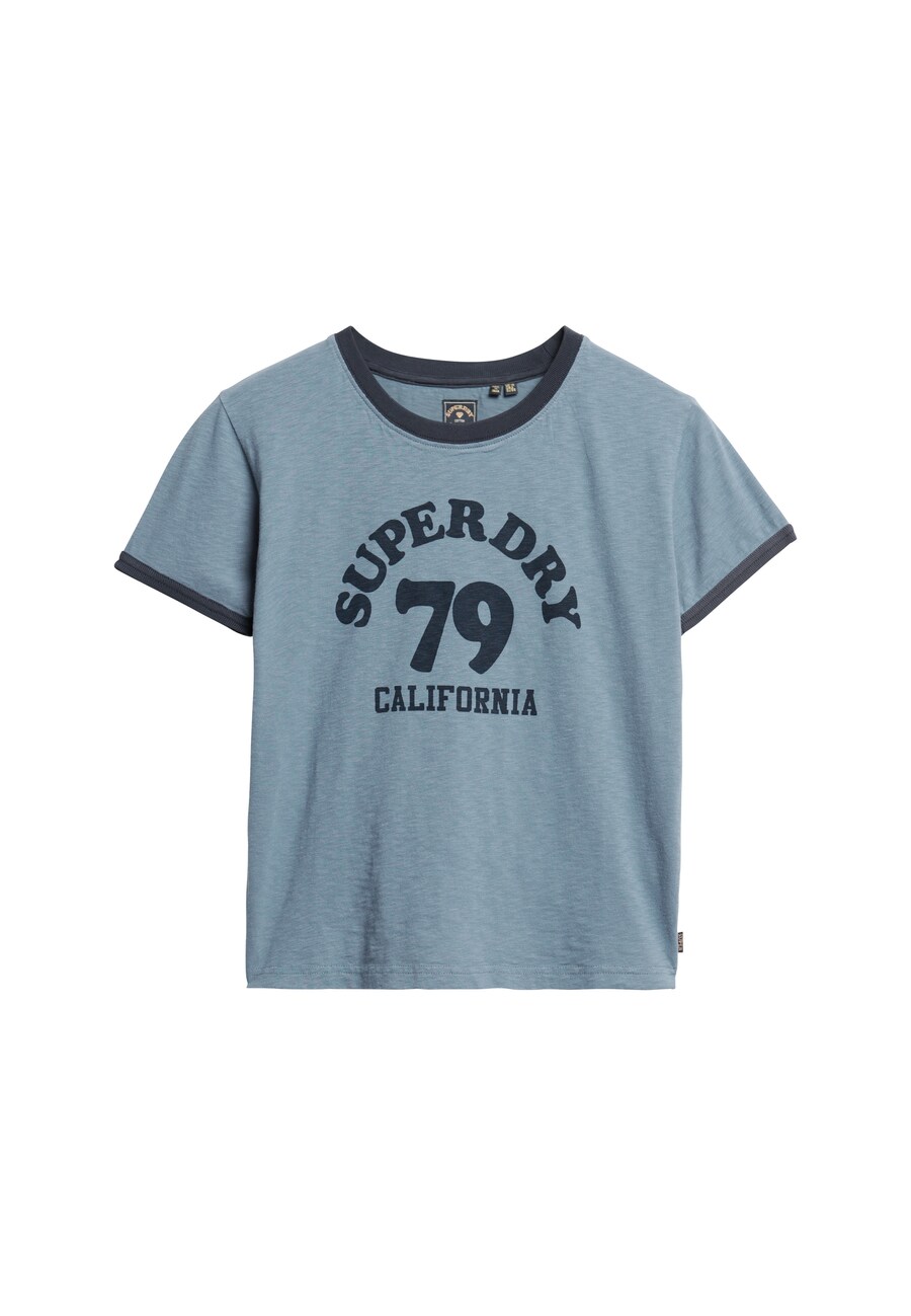 

Рубашка Superdry, цвет Navy/mottled blue