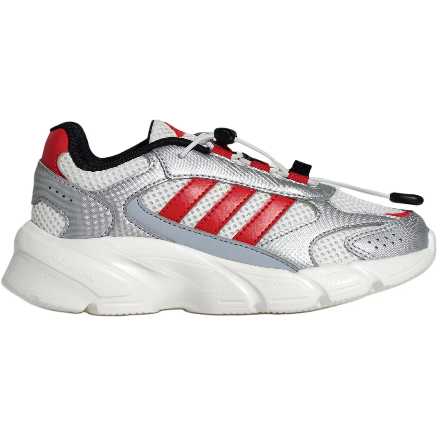 Adidas CRAZYCHAOS 2000 низкие повседневные кроссовки silver white red детские — фото 3