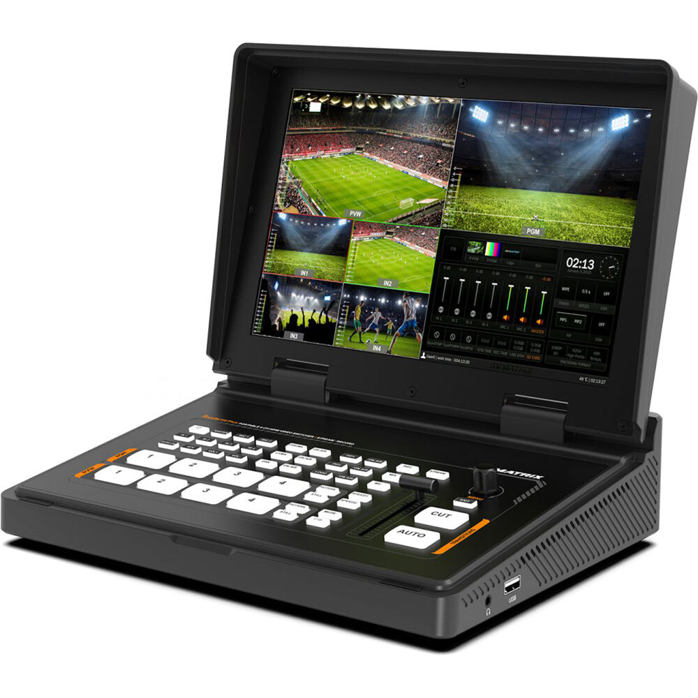

AVMATRIX Shark H4 PLUS 4-канальный HDMI-видеокоммутатор с 10,1-дюймовым IPS-дисплеем