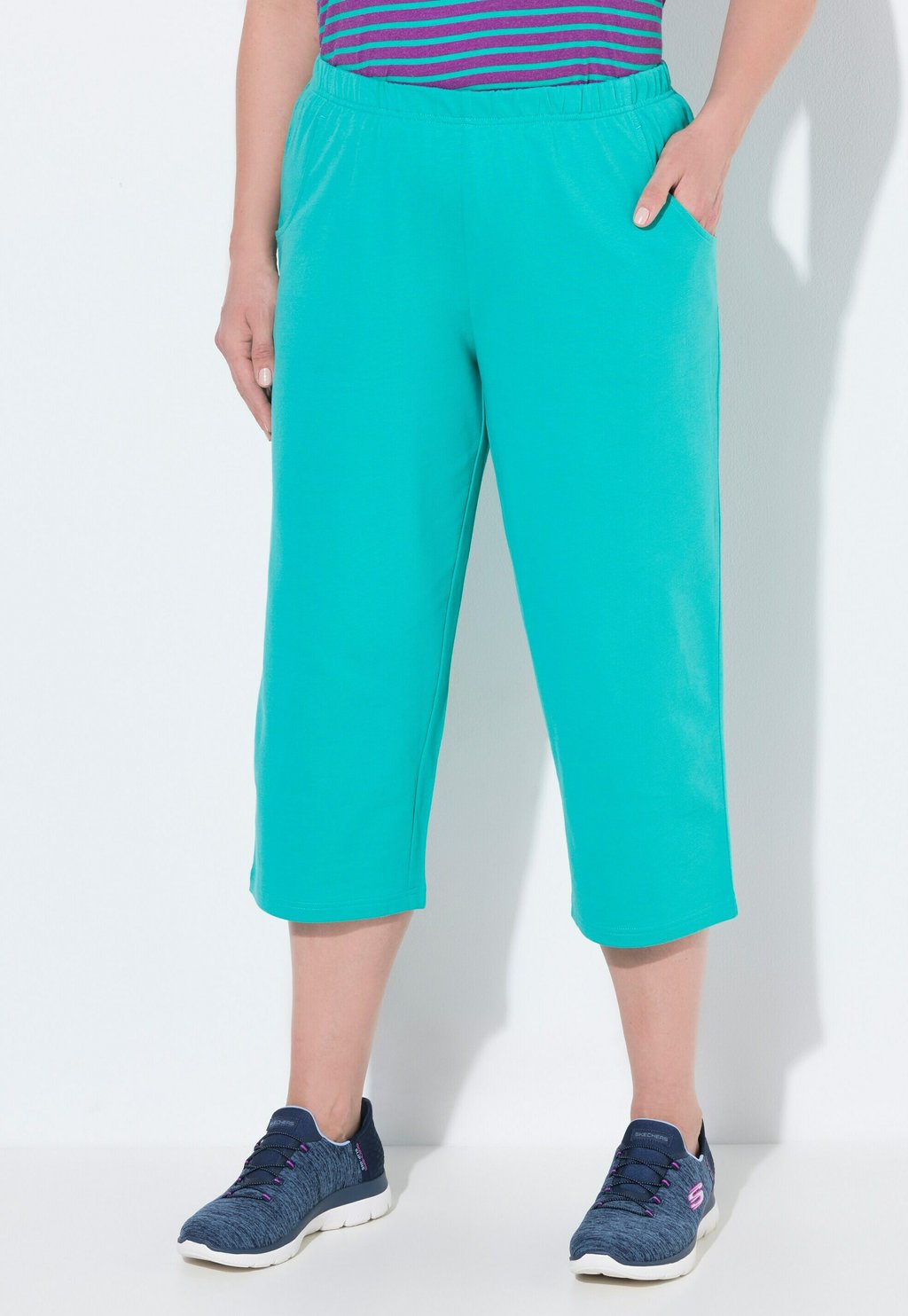 

Спортивные брюки JOGGING 7/8-LENGTE Ulla Popken, бирюзовый