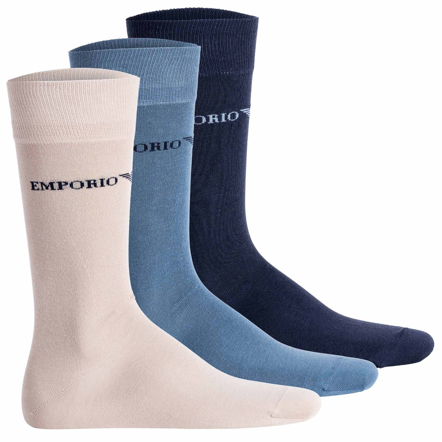 

Носки Emporio Armani 3 шт, цвет Marine/Nude/Blau