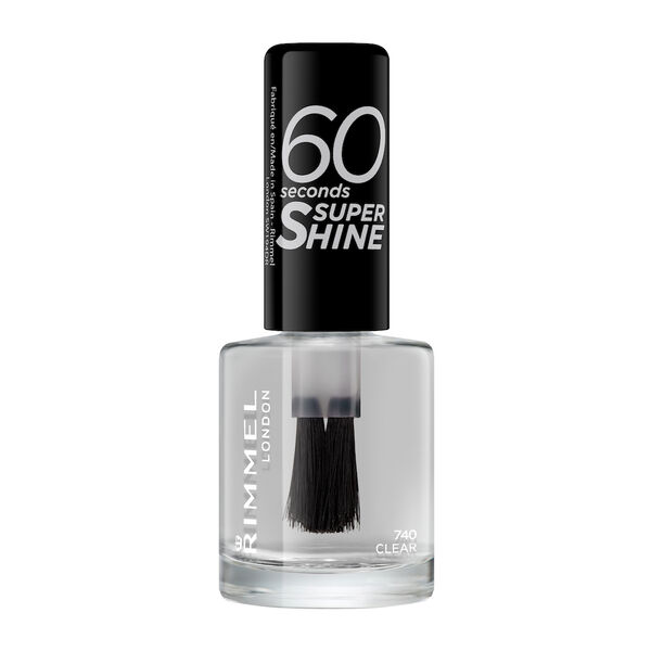 

Классический лак для ногтей 740 прозрачный, 8 мл Rimmel 60 seconds super shine, цвет 000 clear cloud