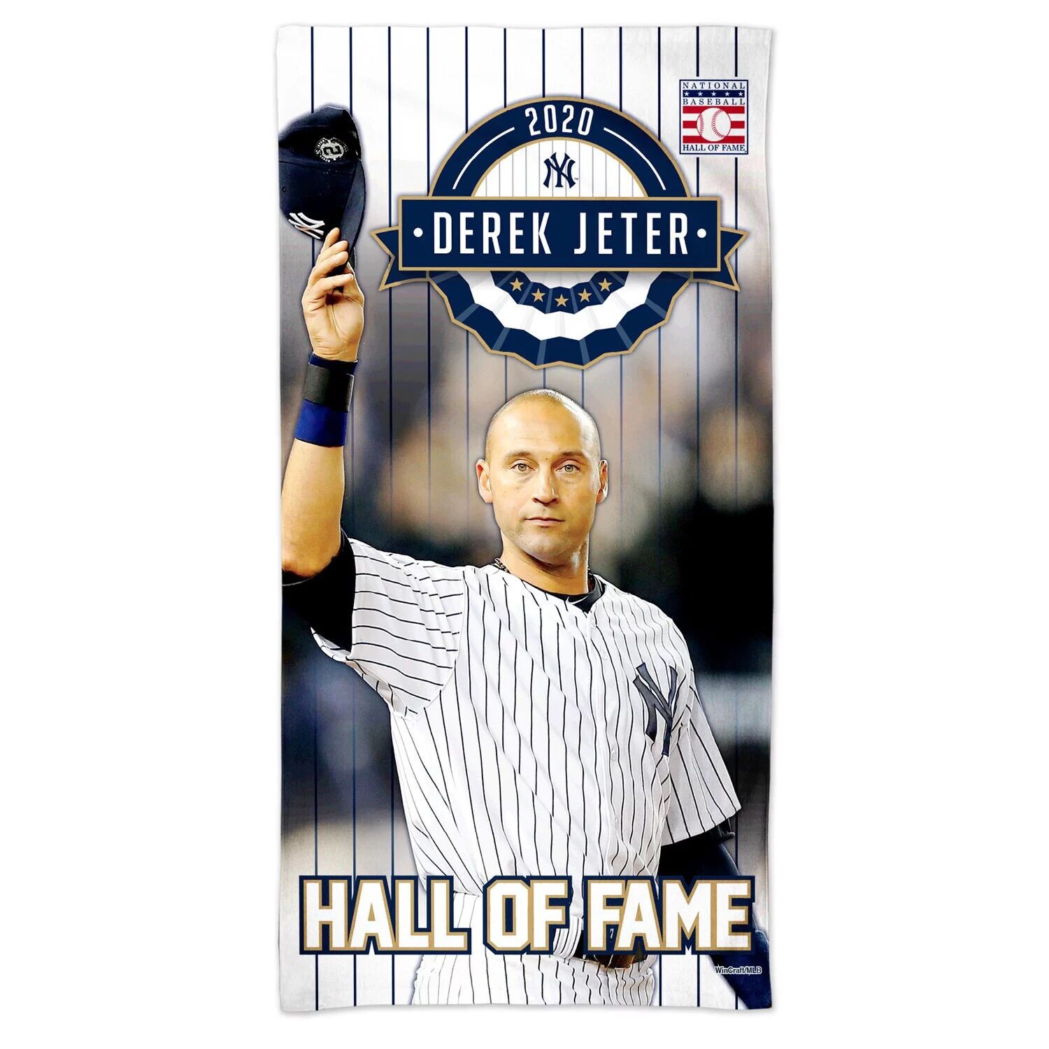 

WinCraft Derek Jeter New York Yankees 2020 Зал славы, пляжное полотенце Spectra 30 x 60 дюймов