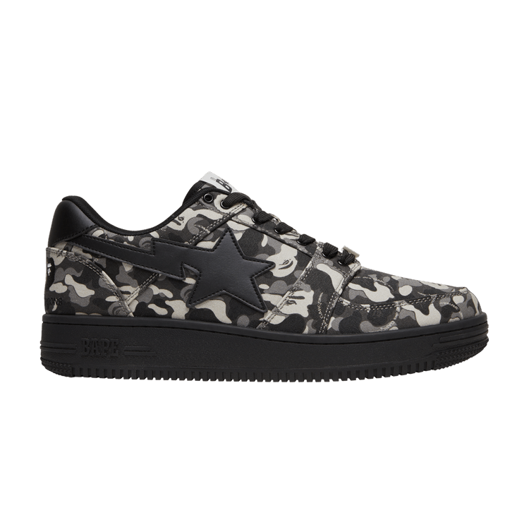 

Кроссовки BAPE Comme des Garçons x Bapesta Low 'Black Camo', черный