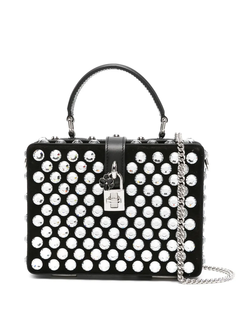 

Сумка Box с кристаллами DOLCE & GABBANA, черный