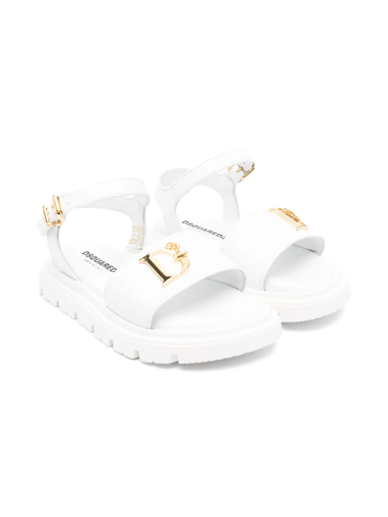 

Сандалии DSQUARED2 KIDS с логотипом, белый
