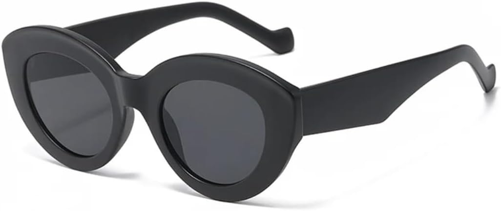 

Солнцезащитные очки с защитой от УФ-излучения UV400 | Большие овальные очки «кошачий глаз» с леопардовым принтом | для женщин и мужчин, для занятий спортом на открытом воздухе и вождения DSVIGF, Matteblack-black