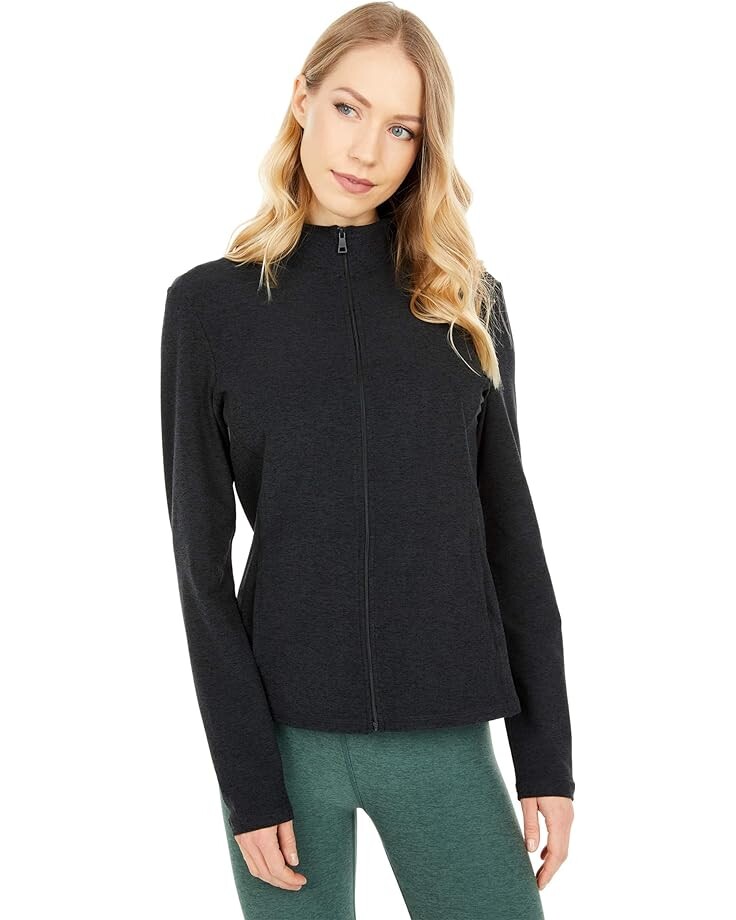 

Куртка Beyond Yoga Spacedye On The Go Mock Neck, цвет Darkest Night