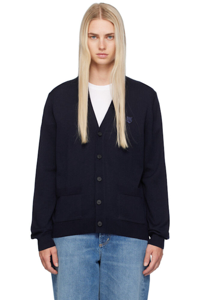 

Кардиган Navy Bold Fox Head Maison Kitsuné