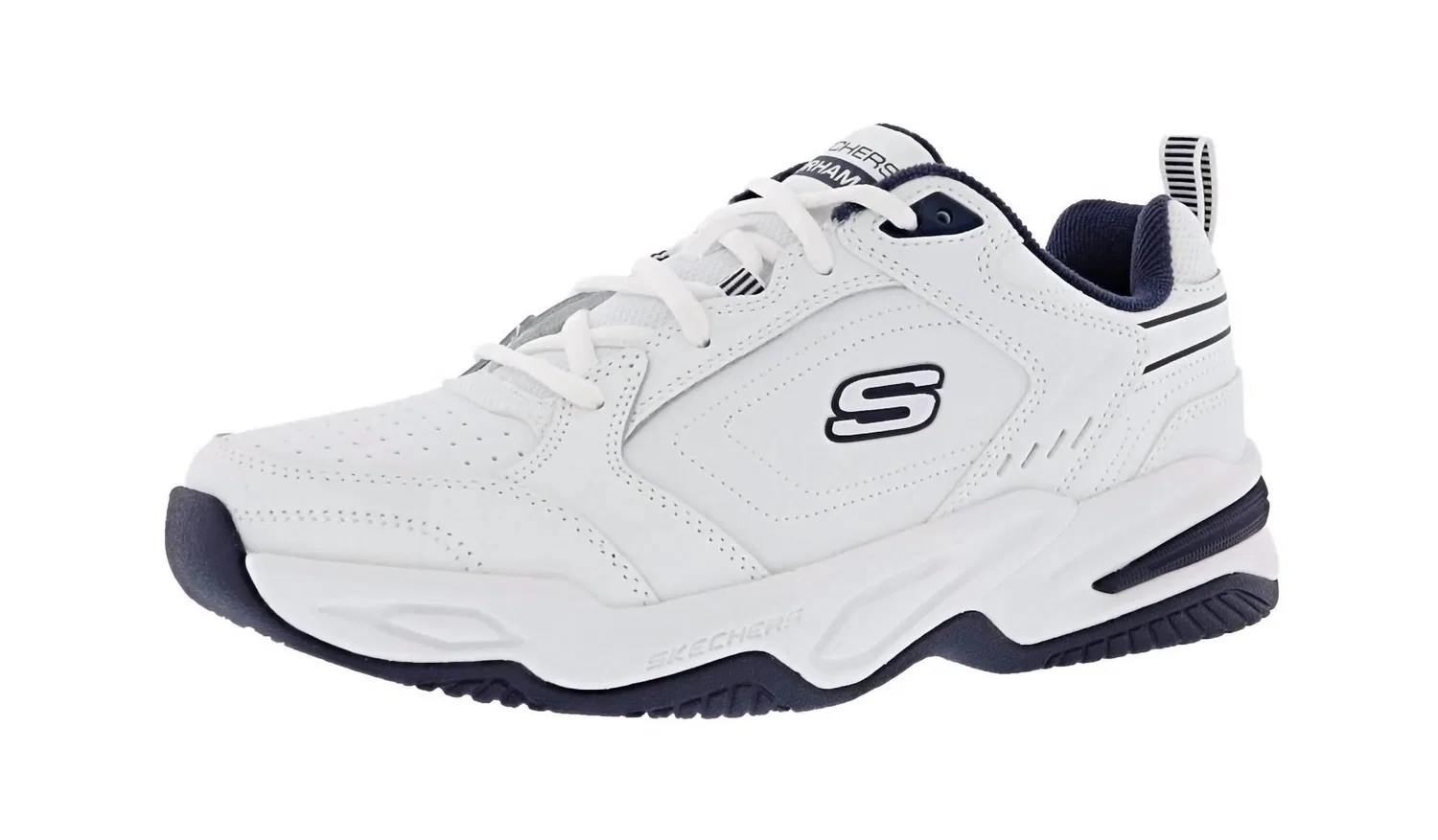 Skechers Men's Durham Slip In Shoes In White