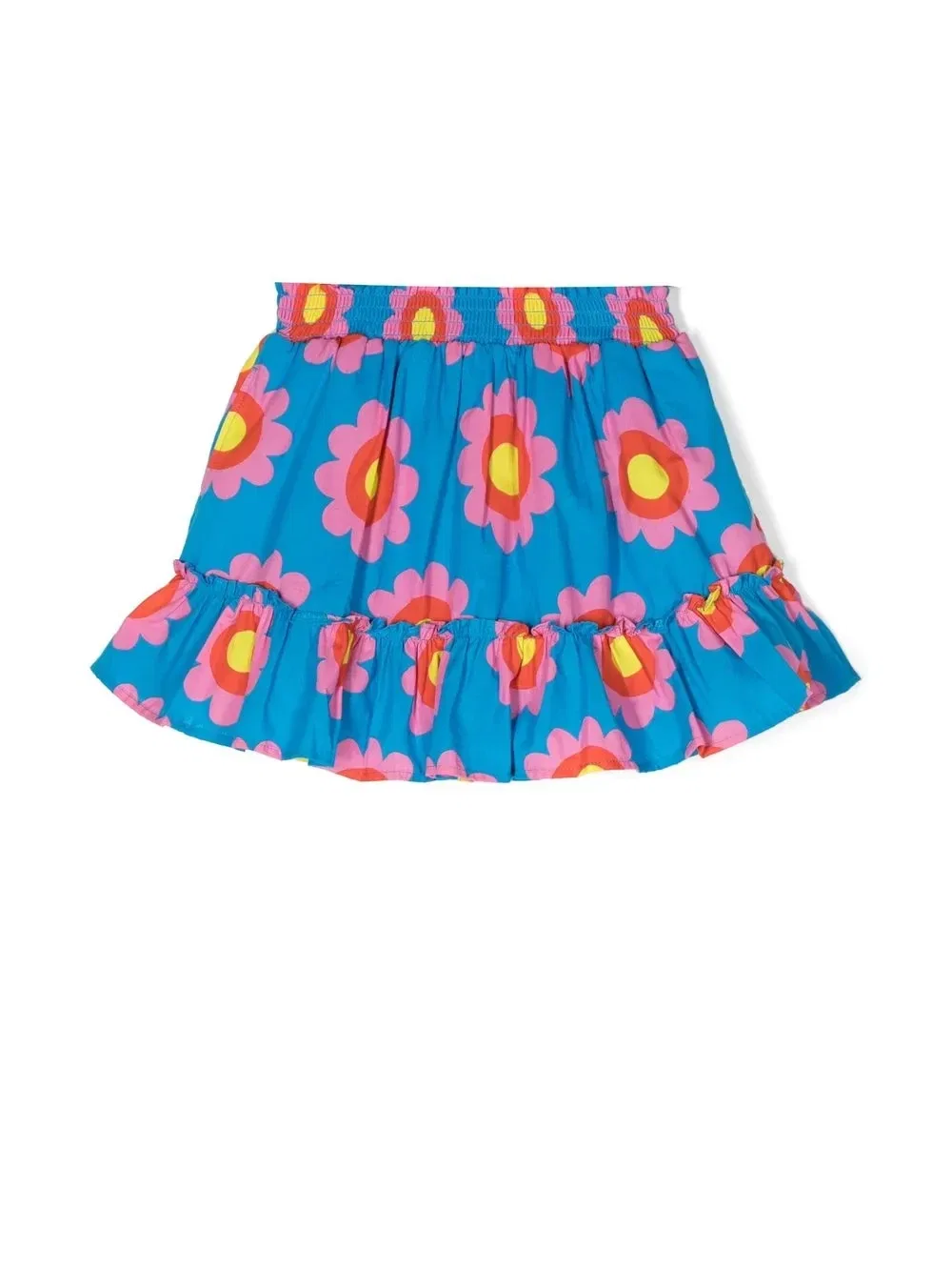 Юбка с цветочным принтом Stella McCartney Kids, синий
