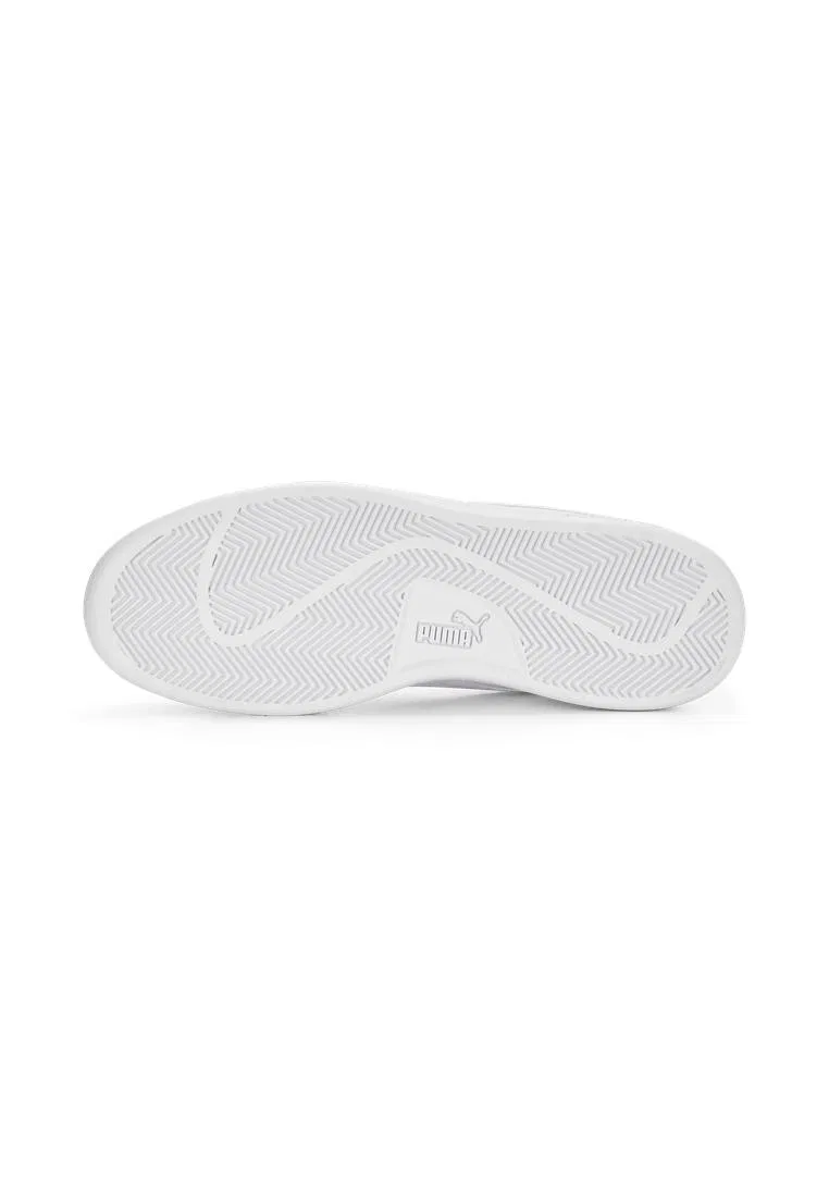 Кроссовки мужские спортивные, кожаные, модель Smash 3.0, PUMA, белый — фото 4