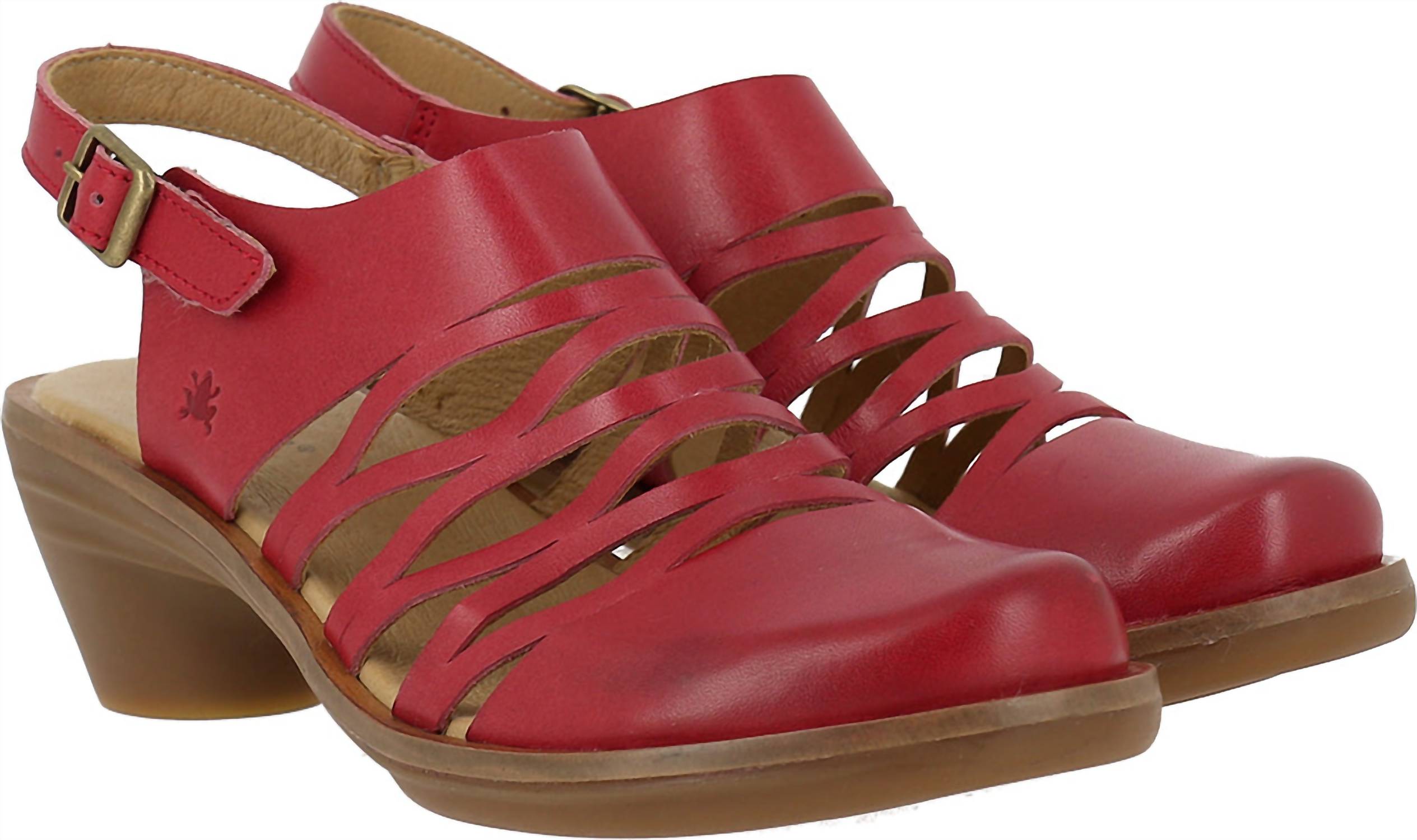 Women's Aqua Vaquetilla Fantasy Sandals In Geranio El Naturalista, Geranio