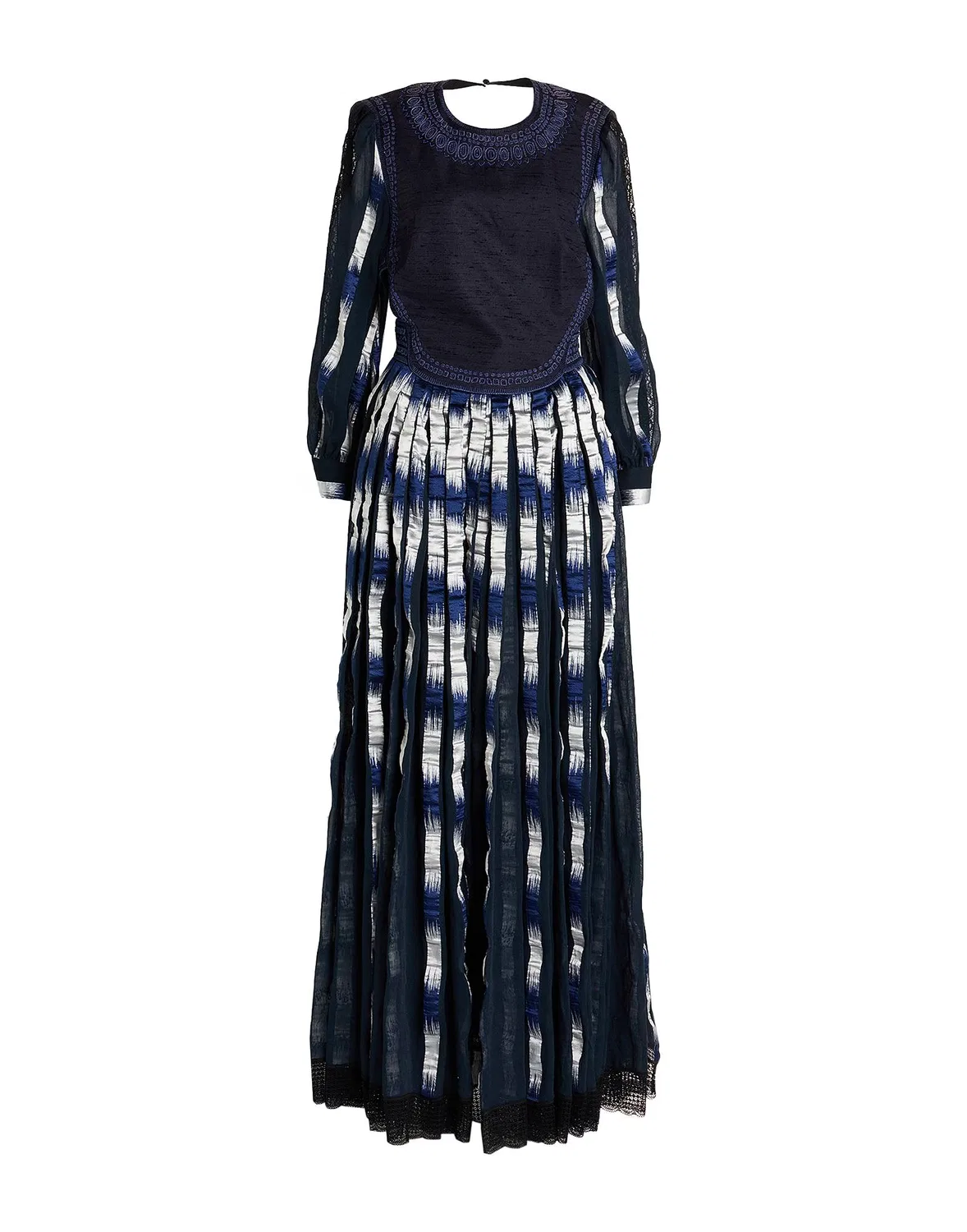 Макси-платье металлик DIOR Midnight blue