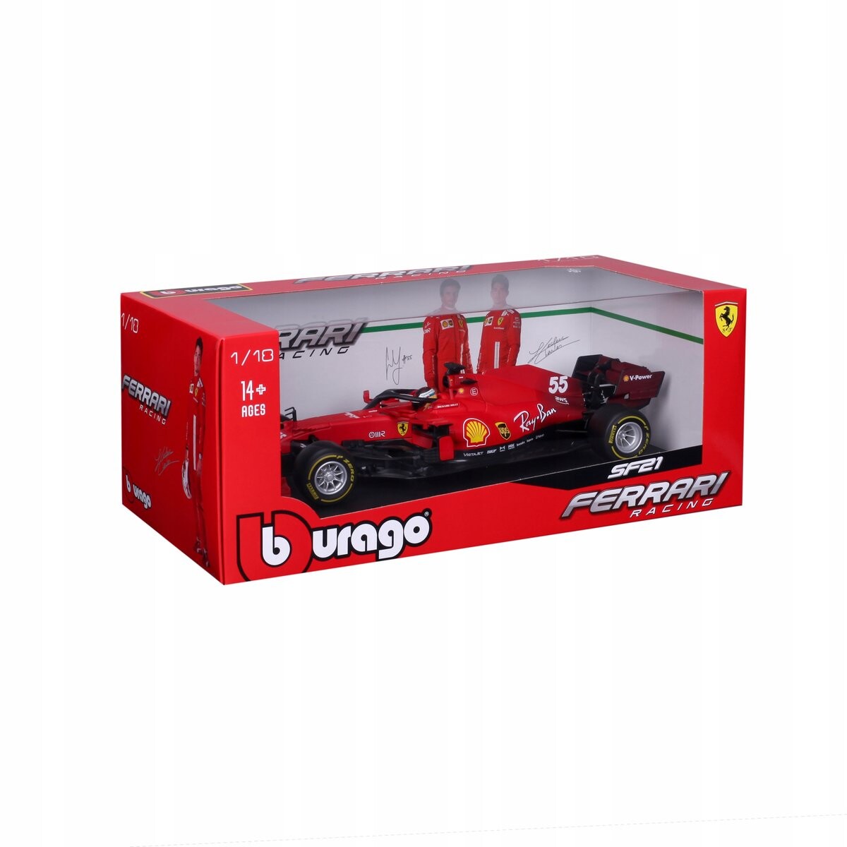 

BOLID F1 Ferrari SF21 Sainz 1:18 BBURAGO 16809