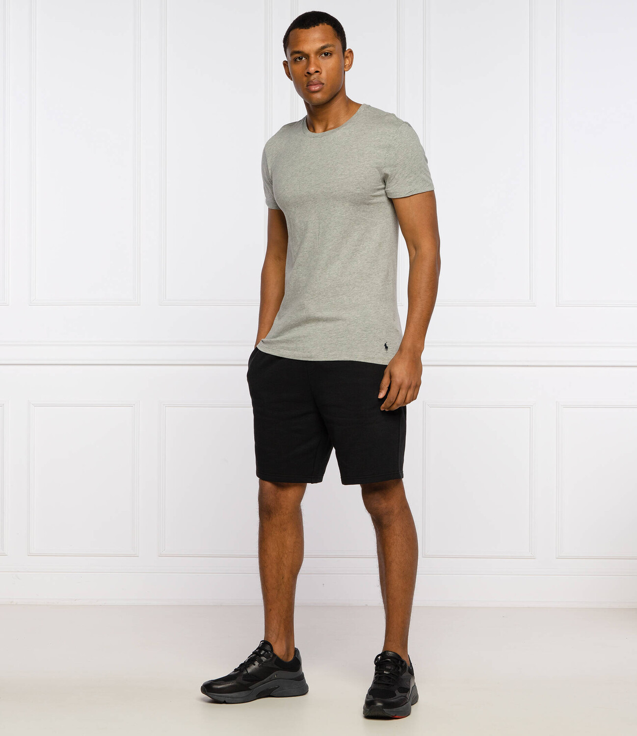 Футболка POLO RALPH LAUREN 3-pack regular fit, серый — фото 2