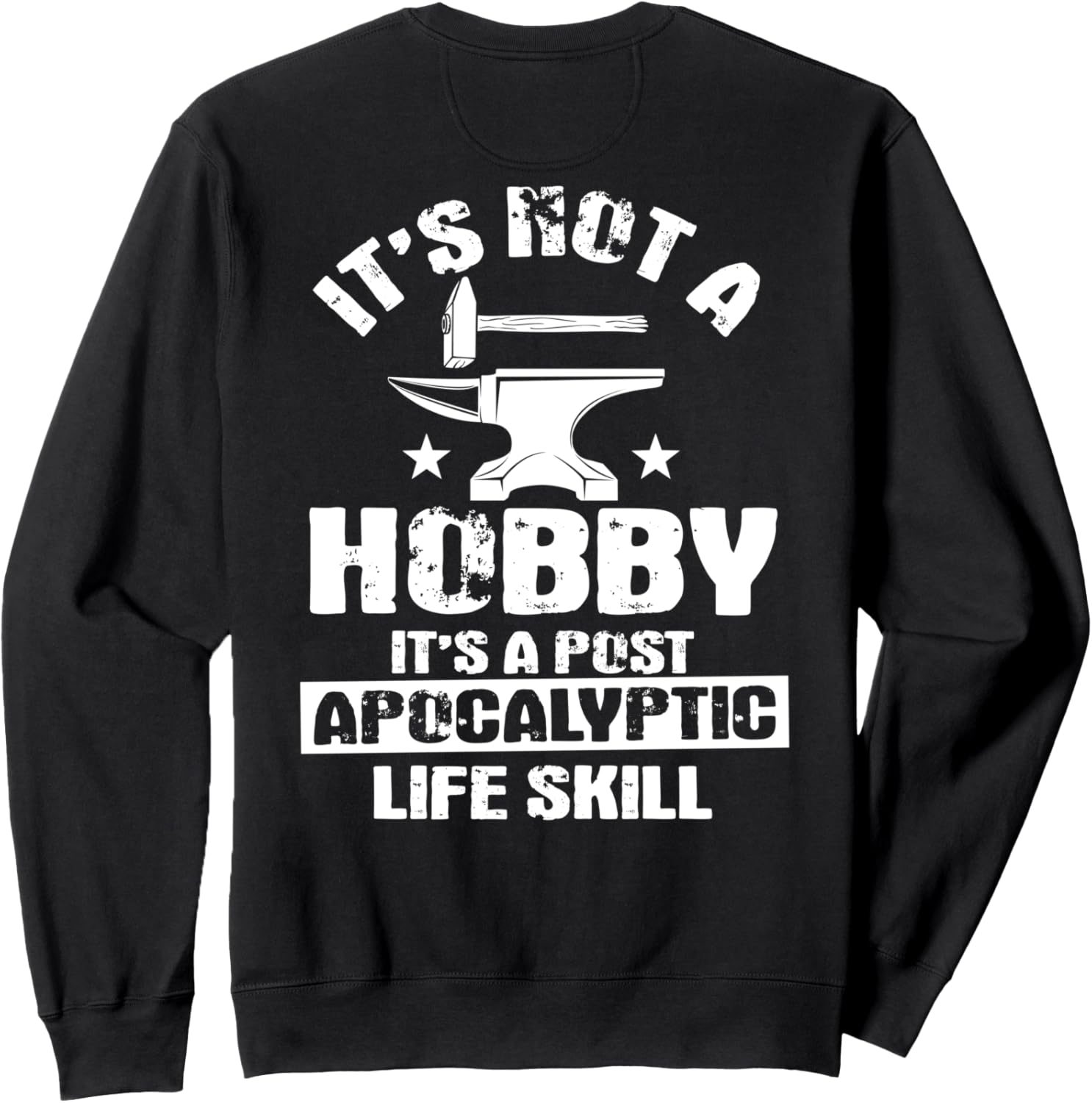 

Толстовка с изображением кузнеца на спине Blacksmith'S Gift, черный