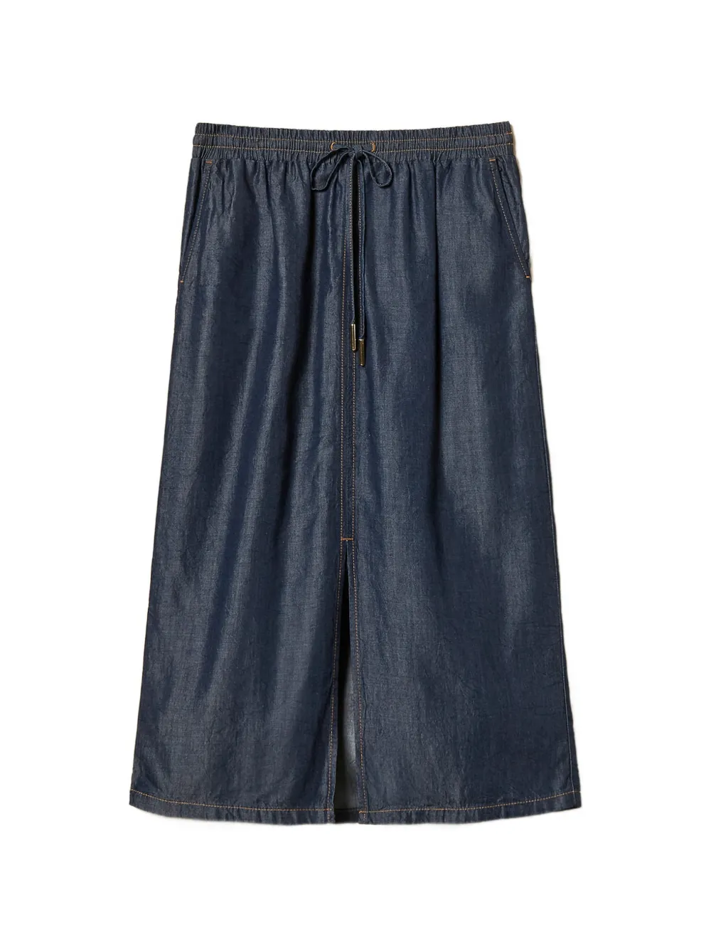 

Шамбре миди-юбка Twinset, синий