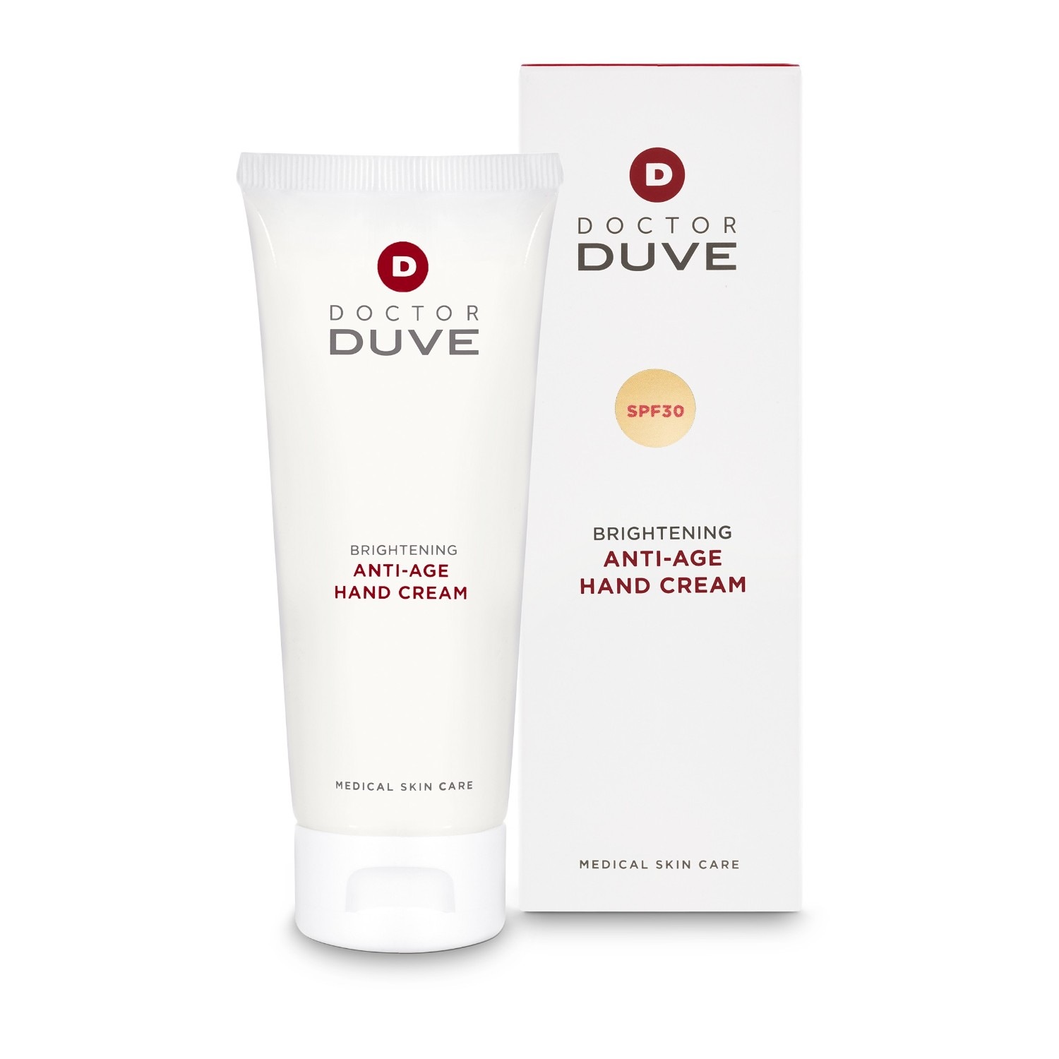 Крем для рук brightening anti-age hand cream spf30 Doctor Duve Medical, объем 75 мл — фото 2