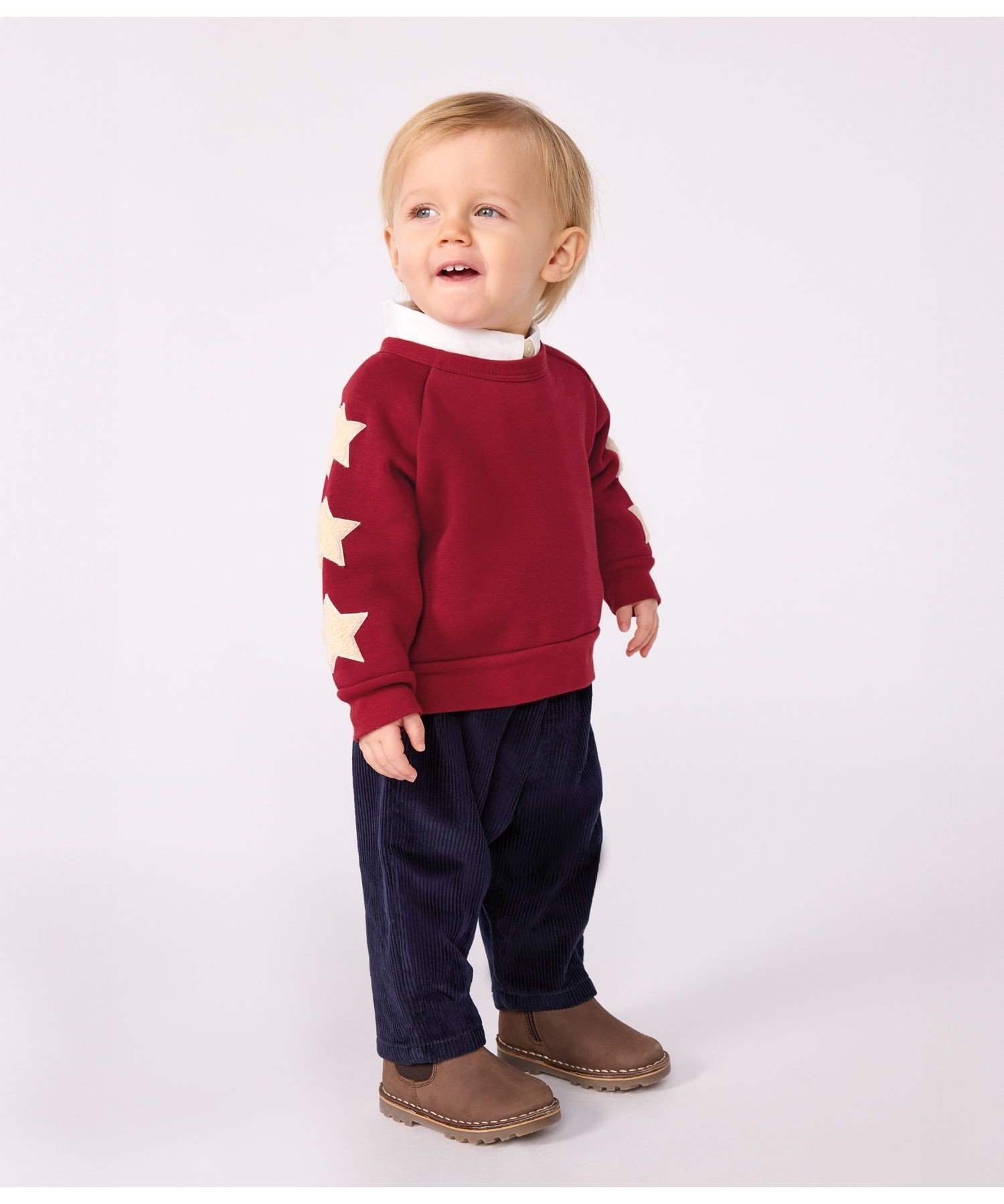 Пуловер из толстовки PETIT BATEAU, Red
