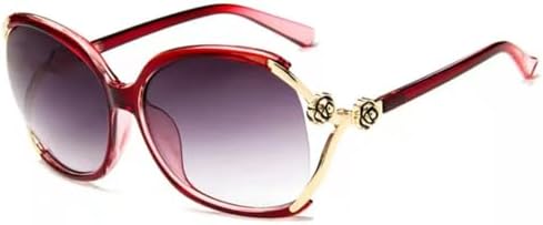 

Новые солнцезащитные очки с большой круглой оправой и защитой от УФ-излучения UV400 для женщин. Модные солнцезащитные очки для женщин, идеально подходящие для вождения MTZJH, Red