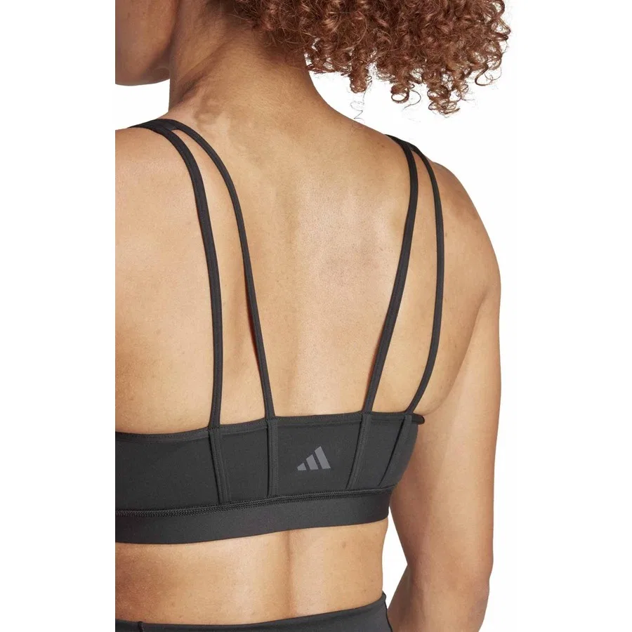 Спортивный бюстгальтер средней поддержки All Me Ess Ms adidas, Черный — фото 4