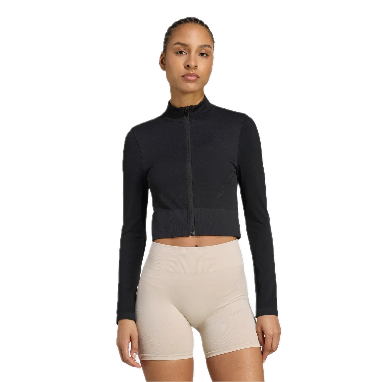 Женская спортивная олимпийка с капюшоном Adidas, черный — фото 2