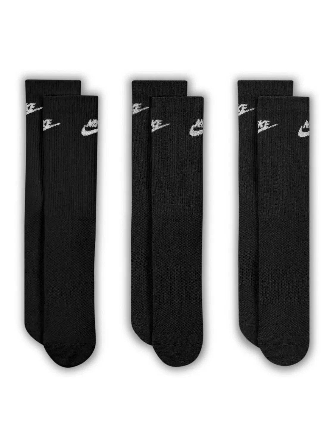 Носки Nike Everyday Elevated Crew, черные — фото 2
